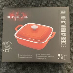 Red Square Covered Casserole